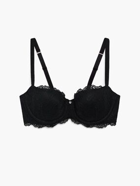 RIPPLE EFFECT LACE PADDED BALCONETTE BRA SAVAGE X FENTY
